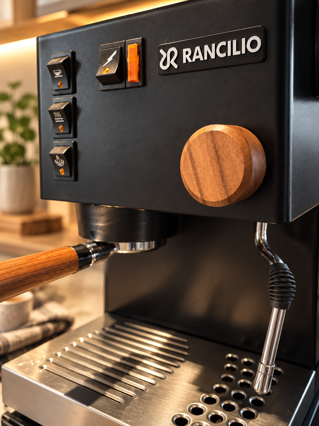 Livello - Wood Steam Knob for Rancilio Silvia
